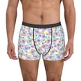 thumbnail image 1 of Uemuo Butterflies on Polka Dots Pattern Men's Boxer Briefs,Trunk Anti-Chafing,Comfortable, Durable, and Stylish Underwear-, 1 of 9