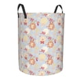 thumbnail image 1 of Uemuo Butterfly Flower Pattern Circular Laundry Hamper Basket with handles,Collapsible laundry basket,Large capacity laundry hamper,Laundry Organizer-Medium, 1 of 8