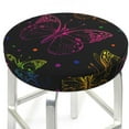 thumbnail image 1 of Uemuo Butterfly Pattern Round Bar Stool Seat Covers Washable Stool Cushion Slipcover Elastic Bar Chair Covers-, 1 of 7