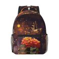 thumbnail image 1 of Uemuo Butterfly Sitting on a Flower Printed Student Durable Water-resistant Backpack,Travel Backpack,Outdoor Activities Backpack, Laptop Backpack, Multi-compartment Backpack, 1 of 5