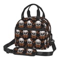 thumbnail image 1 of Uemuo Butterfly Skull Printed Lunch Bag Lunch Box Reusable Insulated Lunch Tote Bag, Leakproof Thermal Cooler Sack Food Handbags Case High Capacity, 1 of 5