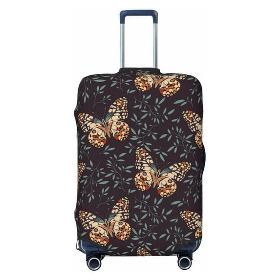 Uemuo Butterfly1 Printed Washable Luggage Cover - Fashion Suitcase Protector Fits 18-32 Inch Luggage -Medium