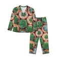 thumbnail image 1 of Uemuo Cactus 4 Pattern Womens Pajama Sets,PJ Set for Women,Pajamas for Women Logo,Long Sleeve Pajama Set for Women,Soft Long Sleeve Top With Pants-XX-Large, 1 of 9