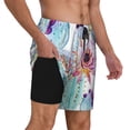 thumbnail image 1 of Uemuo Cactus Pattern Mens Swim Trunks Quick Dry Board Shorts with Mesh Lining, Stretch Beach Shorts Quick Dry No-Chafing Board Shorts-Large, 1 of 9