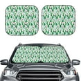 thumbnail image 1 of Uemuo Cactus Plants Printed 2 PCS Car Windshield Sun Shade, Auto Sun Heat and UV Rays Blocker, Foldable Automotive Front Window Sunshade Protector, 1 of 7