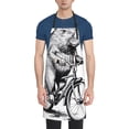 thumbnail image 1 of Uemuo Capybara Riding Bicycle Pattern Waterproof Apron Adjustable Dishwasher Apron- Apron for Women Men Heavy Duty Work Apron for Dishwashing Chemical Lab, 1 of 1