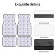 thumbnail image 1 of Uemuo Car Floor Mats - Bouquet and Lavender Flowers Pattern Carpet Floor Mats for Cars, Auto Accessories Front & Rear Car Floor Foot Mat Sets of 4 Pieces, 1 of 6