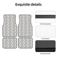 thumbnail image 1 of Uemuo Car Floor Mats - Cute Sloth Pattern Carpet Floor Mats for Cars, Auto Accessories Front & Rear Car Floor Foot Mat Sets of 4 Pieces, 1 of 6