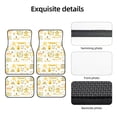 thumbnail image 1 of Uemuo Car Floor Mats - Farm Bee Cute Honey Pattern Carpet Floor Mats for Cars, Auto Accessories Front & Rear Car Floor Foot Mat Sets of 4 Pieces, 1 of 6