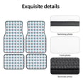 thumbnail image 1 of Uemuo Car Floor Mats - Tulips Flowers Pattern Carpet Floor Mats for Cars, Auto Accessories Front & Rear Car Floor Foot Mat Sets of 4 Pieces, 1 of 6