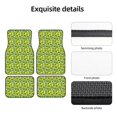 thumbnail image 1 of Uemuo Car Floor Mats - Watercolor Kiwi Fruits Summer Pattern Carpet Floor Mats for Cars, Auto Accessories Front & Rear Car Floor Foot Mat Sets of 4 Pieces, 1 of 6