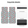 thumbnail image 1 of Uemuo Car Floor Mats - Watermelon Pattern Carpet Floor Mats for Cars, Auto Accessories Front & Rear Car Floor Foot Mat Sets of 4 Pieces, 1 of 6