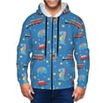 thumbnail image 1 of Uemuo Cartoon Animals 1 for Men's Fashion Full-zip Hoodies & Sweatshirts with Kangaroo Pocket, Zip-up Hooded Sweatshirt, Moisture Wicking & Breathable-X-Large, 1 of 5