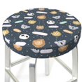 thumbnail image 1 of Uemuo Cartoon Animals Pattern Round Bar Stool Seat Covers Washable Stool Cushion Slipcover Elastic Bar Chair Covers-14 inch, 1 of 7