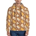 thumbnail image 1 of Uemuo Cartoon Bulldog Pattern Men's Hoodie - Casual Pullover Hoodie with Kangaroo Pocket, Stylish Hooded Sweatshirt for Everyday Wear-Medium, 1 of 7