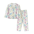 thumbnail image 1 of Uemuo Cartoon Bunny Pattern Womens Pajama Sets,PJ Set for Women,Pajamas for Women Logo,Long Sleeve Pajama Set for Women,Soft Long Sleeve Top With Pants-Large, 1 of 9