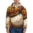 thumbnail image 1 of Uemuo Cartoon Cheetah With Attitude Pattern Men's Hoodie - Casual Pullover Hoodie with Kangaroo Pocket, Stylish Hooded Sweatshirt for Everyday Wear-XX-Large, 1 of 7