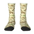 thumbnail image 1 of Uemuo Cartoon Dinosaurs Pattern Women's Crew Socks, Soft Durable Breathable Moisture-Wicking with Odor Control Cotton socks, 1 of 9
