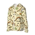 thumbnail image 1 of Uemuo Cartoon Dinosaurs Pattern Women's Full Zip UPF 50+ Sun Protection Hoodie Jacket Long Sleeve Sun Shirt Hiking Outdoor Performance with Pockets-Small, 1 of 9