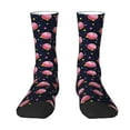 thumbnail image 1 of Uemuo Cartoon Donut Planets Pattern Women's Crew Socks, Soft Durable Breathable Moisture-Wicking with Odor Control Cotton socks, 1 of 9