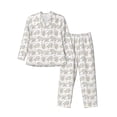 thumbnail image 1 of Uemuo Cartoon Elephant and Heart Pattern 2-Piece Loungewear Set - Men’s Soft Sleepwear, Cozy Winter PJs, Comfy Sleep Set-Medium, 1 of 7