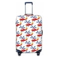 thumbnail image 1 of Uemuo Cartoon Helicopter Printed Washable Luggage Cover - Fashion Suitcase Protector Fits 18-32 Inch Luggage -Small, 1 of 9