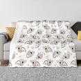 thumbnail image 1 of Uemuo Cartoon Koala Printed Throw Blanket for Couch, Fluffy Fuzzy Blankets for Bed, Sofa, Cozy Flannel Faux Fur Blanket-40"x30", 1 of 6
