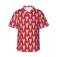 thumbnail image 1 of Uemuo Cartoon Lobster Printed Regular Fit Short Sleeve Casual Hawaiian Shirt for Men,Aloha shirt,Tropical shirt,Floral print shirt,Vacation Beach shirt-Medium, 1 of 9