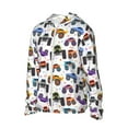 thumbnail image 1 of Uemuo Cartoon Monster Trucks1 Pattern Women's Full Zip UPF 50+ Sun Protection Hoodie Jacket Long Sleeve Sun Shirt Hiking Outdoor Performance with Pockets-Large, 1 of 9