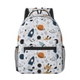 thumbnail image 1 of Uemuo Cartoon Planets Printed Student Durable Water-resistant Backpack,Travel Backpack,Outdoor Activities Backpack, Laptop Backpack, Multi-compartment Backpack, 1 of 5