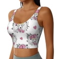 thumbnail image 1 of Uemuo Cartoon Poodle Dog Pattern Women's Sports Bra - High Impact Support, Breathable, and Comfortable Athletic Bra for Running, Yoga, and Workouts, 1 of 9