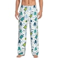 thumbnail image 1 of Uemuo Cartoon Sea Creatures Pattern Men's Wide Leg Palazzo Lounge Pants with Pockets Light Weight Loose Comfy Casual Pajama Pants-X-Large, 1 of 9