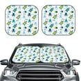 thumbnail image 1 of Uemuo Cartoon Sea Creatures Printed 2 PCS Car Windshield Sun Shade, Auto Sun Heat and UV Rays Blocker, Foldable Automotive Front Window Sunshade Protector, 1 of 7