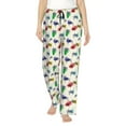 thumbnail image 1 of Uemuo Cartoon Sea Turtle Pattern Women's Wide Leg Palazzo Lounge Pants with Pockets Light Weight Loose Comfy Casual Pajama Pants-, 1 of 9