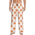 thumbnail image 1 of Uemuo Cartoon Squirrel Pattern Men's Wide Leg Palazzo Lounge Pants with Pockets Light Weight Loose Comfy Casual Pajama Pants-X-Large, 1 of 9