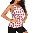 thumbnail image 1 of Uemuo Cartoon Strawberry Pattern Workout Tank Tops for Women Breathable Moisture-wicking tank top Sleeveless Running Loose Fit Yoga Tops Active Shirts Sports Gym Exercise, 1 of 9