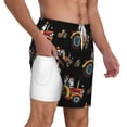 thumbnail image 1 of Uemuo Cartoon Tractor Pattern Mens Swim Trunks Quick Dry Board Shorts with Mesh Lining, Stretch Beach Shorts Quick Dry No-Chafing Board Shorts-3X-Large, 1 of 9