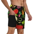 thumbnail image 1 of Uemuo Cartoon Vegetables Pattern Mens Swim Trunks Quick Dry Board Shorts with Mesh Lining, Stretch Beach Shorts Quick Dry No-Chafing Board Shorts-Medium, 1 of 9