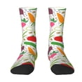 thumbnail image 1 of Uemuo Cartoon Vegetables Pattern Women's Crew Socks, Soft Durable Breathable Moisture-Wicking with Odor Control Cotton socks, 1 of 9