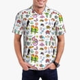 thumbnail image 1 of Uemuo Cartoon Wild Animals for Men’s Golf Shirt – Premium Pique Cotton Polo, Soft & Breathable Casual Short Sleeve Shirt, Comfortable Activewear for Sports & Leisure-X-Large, 1 of 6