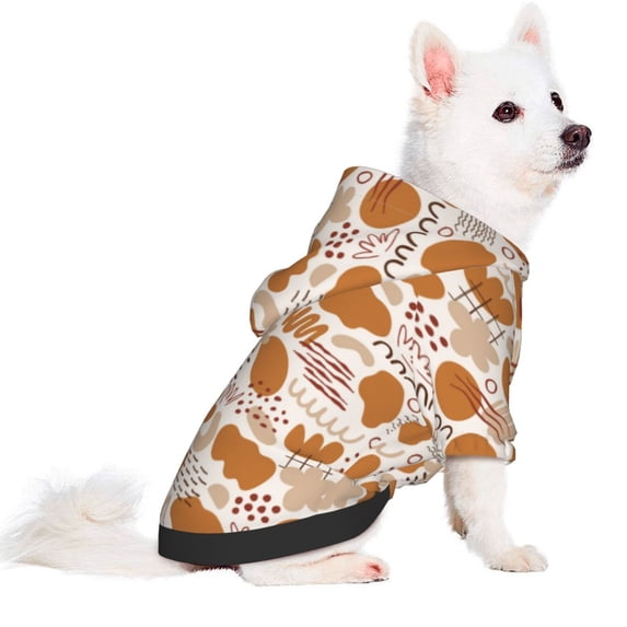 Uemuo Cartoon for Winter Dog Hoodie Sweatshirts with Pockets Warm Dog Clothes for Small Dogs Chihuahua-XX-Large