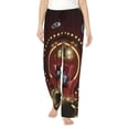 thumbnail image 1 of Uemuo Casino King And Playing Cards Pattern Women's Wide Leg Palazzo Lounge Pants with Pockets Light Weight Loose Comfy Casual Pajama Pants-XX-Large, 1 of 9