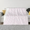 thumbnail image 1 of Uemuo Cat Paw Printed Throw Blanket for Couch, Fluffy Fuzzy Blankets for Bed, Sofa, Cozy Flannel Faux Fur Blanket-, 1 of 6