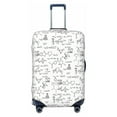 thumbnail image 1 of Uemuo Chemical Formulas Printed Washable Luggage Cover - Fashion Suitcase Protector Fits 18-32 Inch Luggage -Small, 1 of 9