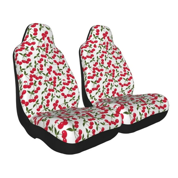 Uemuo Cherry_1 Pattern Car Seat Covers for Front Seats Waterproof Seat Covers for Cars, Universal Auto Front Seats Protector Fits for Car-1