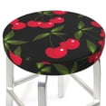 thumbnail image 1 of Uemuo Cherry Pattern Round Bar Stool Seat Covers Washable Stool Cushion Slipcover Elastic Bar Chair Covers-14 inch, 1 of 7