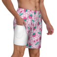 thumbnail image 1 of Uemuo Cherry Strawberry Pattern Mens Swim Trunks Quick Dry Board Shorts with Mesh Lining, Stretch Beach Shorts Quick Dry No-Chafing Board Shorts-X-Large, 1 of 9