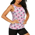 thumbnail image 1 of Uemuo Cherry Strawberry Pattern Workout Tank Tops for Women Breathable Moisture-wicking tank top Sleeveless Running Loose Fit Yoga Tops Active Shirts Sports Gym Exercise, 1 of 9
