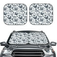 thumbnail image 1 of Uemuo Chicken And Fish Printed 2 PCS Car Windshield Sun Shade, Auto Sun Heat and UV Rays Blocker, Foldable Automotive Front Window Sunshade Protector, 1 of 7