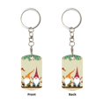 thumbnail image 1 of Uemuo Christmas Card With Gnomes Pattern Rectangular Metal Keychain - Durable, Stylish, and Personalized Key Ring for Men and Women,Engraved Keychain,Gift Slim Sturdy Keychain, 1 of 7